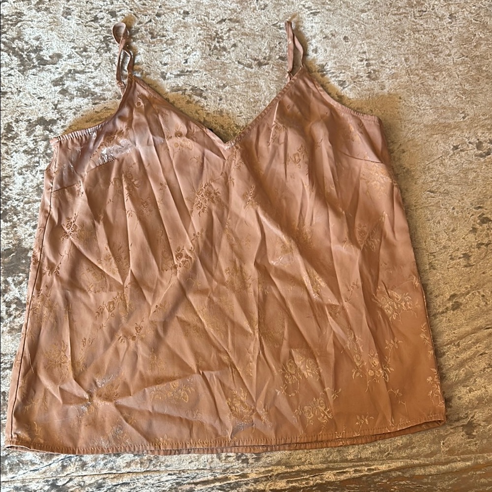 Silk Camisole Top in Blush Pink